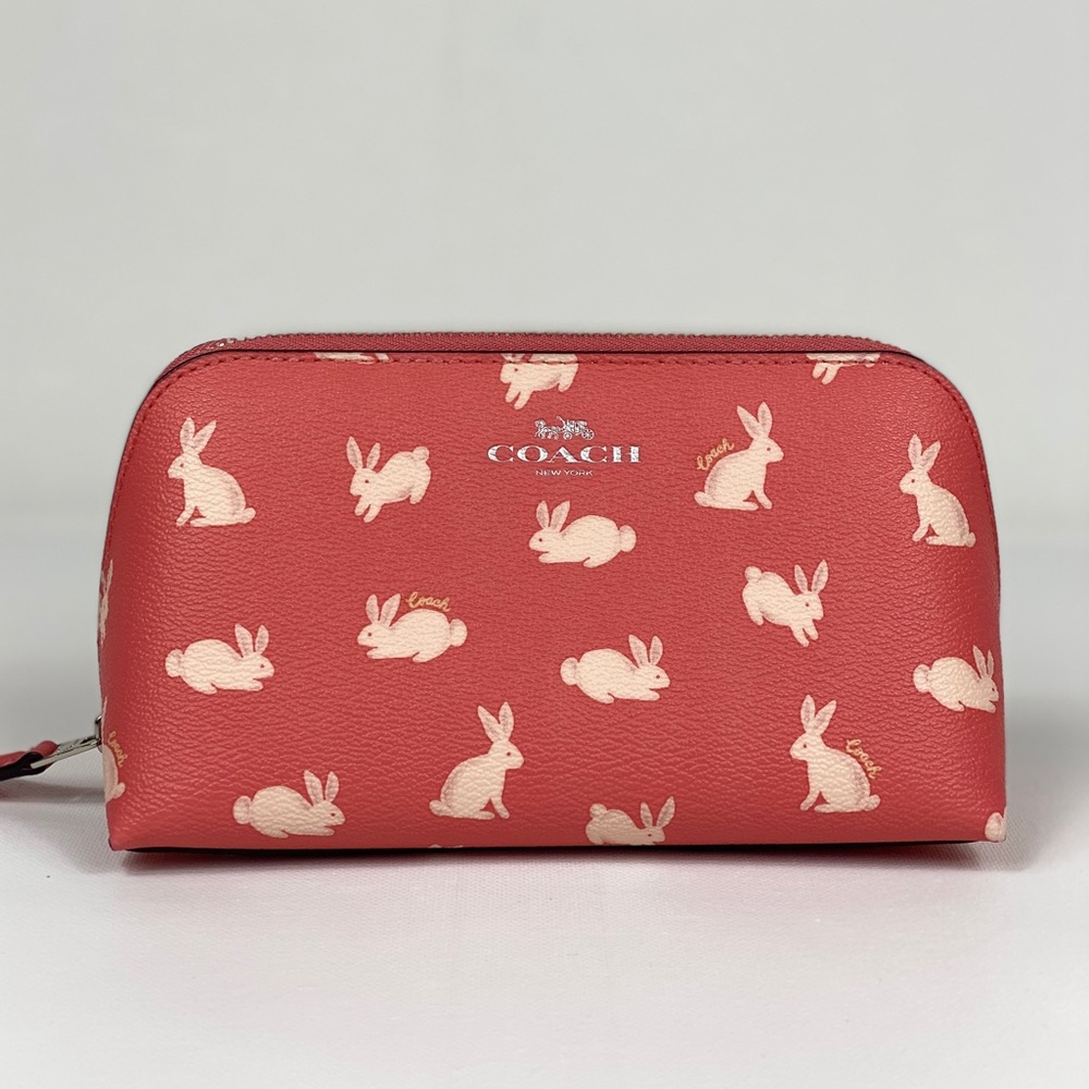 🐰Coach Cosmetic Case With Bunny Script - Picture 2 of 8